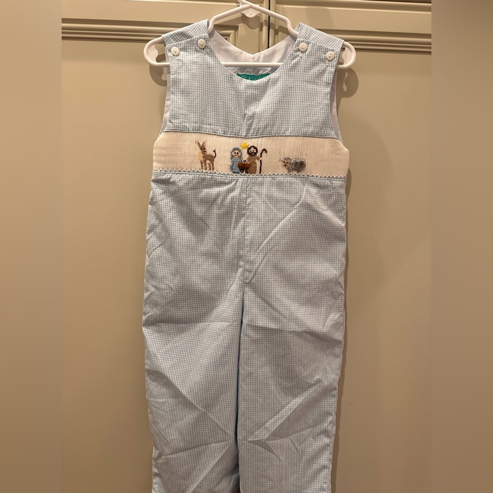 Posh brand 2 T Christmas Romper. Like new!